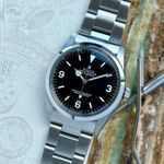 Rolex Explorer 1016 (1989) - Zwart wijzerplaat 36mm Staal (1/8)