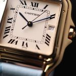 Cartier Panthère 8839 (Unknown (random serial)) - White dial 27 mm Yellow Gold case (5/6)