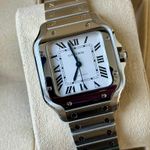 Cartier Santos WSSA0029 (2023) - Zilver wijzerplaat 35mm Staal (1/7)