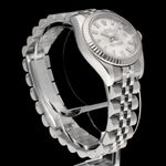 Rolex Lady-Datejust 179174 (2006) - Zilver wijzerplaat 26mm Staal (6/8)
