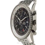 Breitling Navitimer World A24322 (Onbekend (willekeurig serienummer)) - Zwart wijzerplaat 46mm Staal (5/8)