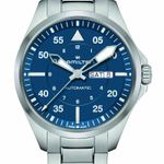 Hamilton Khaki Aviation H64635140 (2026) - Blauw wijzerplaat 42mm Staal (1/4)