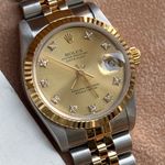Rolex Datejust 31 68273 (1985) - Champagne dial 31 mm Gold/Steel case (2/8)