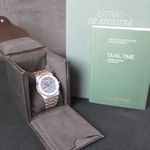 Audemars Piguet Royal Oak Dual Time 26120ST.OO.1220ST.02 (2008) - Blauw wijzerplaat 39mm Staal (8/8)