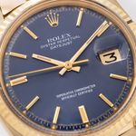 Rolex Datejust 1601/8 (1974) - Blue dial 36 mm Yellow Gold case (3/8)