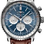 Breitling Navitimer 01 (46 MM) AB0137211C1P1 (2024) - Blauw wijzerplaat 46mm Staal (1/8)