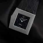 Rolex Cellini 4017 (1972) - Black dial 28 mm White Gold case (3/8)
