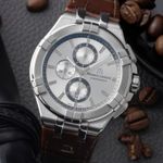 Maurice Lacroix Aikon AI6006-PVY11-170-1 (Unknown (random serial)) - Pearl dial 35 mm Steel case (3/8)