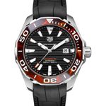 TAG Heuer Aquaracer 300M WAY201N.FT6177 (2024) - Zwart wijzerplaat 43mm Staal (1/3)