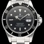 Rolex Submariner Date 168000 (1988) - Zwart wijzerplaat 40mm Staal (1/8)