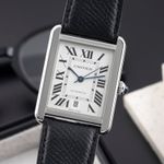 Cartier Tank Solo WSTA0029 (Onbekend (willekeurig serienummer)) - Zilver wijzerplaat 31mm Staal (3/8)