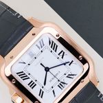 Cartier Santos WGSA0019 (2026) - Silver dial 39 mm Rose Gold case (4/8)