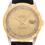 Rolex Datejust Turn-O-Graph 16263 (1993) - Champagne wijzerplaat 36mm Goud/Staal (1/8)