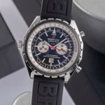Breitling Chrono-Matic A41360 BRESCIA (Unknown (random serial)) - Blue dial 49 mm Steel case (3/8)