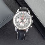 Breitling Montbrillant AB0130012/G709 (Unknown (random serial)) - Silver dial 40 mm Steel case (1/8)