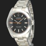 Rolex Milgauss 116400 (2009) - Zwart wijzerplaat 40mm Staal (1/8)