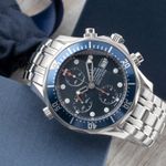 Omega Seamaster Diver 300 M 2599.80.00 (2006) - Blauw wijzerplaat 42mm Staal (2/8)