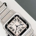 Cartier Santos Galbée 1564 (2002) - White dial 29 mm Steel case (4/8)