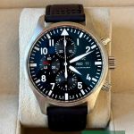 IWC Pilot Chronograph IW377709 (2017) - Zwart wijzerplaat 43mm Staal (2/7)