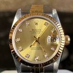 Rolex Datejust 31 68273 (1985) - Champagne dial 31 mm Gold/Steel case (7/8)