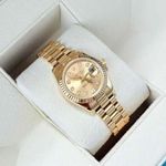 Rolex Lady-Datejust 179178 (2010) - Gold dial 26 mm Yellow Gold case (1/1)
