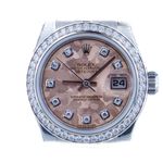 Rolex Lady-Datejust 179384 (2011) - Pink dial 26 mm Steel case (1/1)