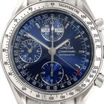 Omega Speedmaster Day Date 3521.80.00 (Unknown (random serial)) - Blue dial 39 mm Steel case (2/5)