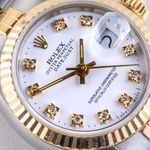 Rolex Lady-Datejust 69173 (1985) - White dial 26 mm Gold/Steel case (2/8)
