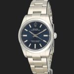Rolex Oyster Perpetual 34 124200 (2022) - Blue dial 34 mm Steel case (1/8)