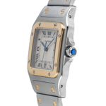 Cartier Santos Galbée W20011C4 (1991) - Silver dial 29 mm Gold/Steel case (6/8)