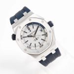 Audemars Piguet Royal Oak Offshore Diver 15710ST.OO.A010CA.01 (2021) - Wit wijzerplaat 42mm Staal (2/8)