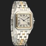 Cartier Panthère 187957 (1989) - Wit wijzerplaat 29mm Goud/Staal (4/8)