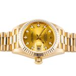 Rolex Lady-Datejust 69178 (1988) - Champagne dial 26 mm Yellow Gold case (6/8)