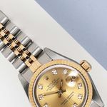 Rolex Lady-Datejust 69173 (1994) - Champagne wijzerplaat 26mm Goud/Staal (3/8)