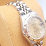 Rolex Lady-Datejust 69173 (1997) - Champagne wijzerplaat 26mm Goud/Staal (5/8)