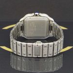 Cartier Santos WSSA0018 (2020) - Diamant wijzerplaat 40mm Staal (7/7)