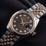 Rolex Lady-Datejust 279171 (2021) - Brown dial 28 mm Gold/Steel case (3/7)