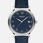 Montblanc Tradition 117829 (2023) - Blue dial 40 mm Steel case (2/3)