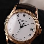 Patek Philippe Calatrava 5117R (2006) - White dial 38 mm Rose Gold case (8/8)