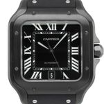 Cartier Santos WSSA0039 (2022) - Black dial 40 mm Steel case (2/5)