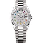 Rolex Day-Date 36 128349RBR (2025) - Diamant wijzerplaat 36mm Witgoud (1/1)