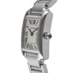 Cartier Tank Française W50012S3 (2005) - Zilver wijzerplaat 20mm Witgoud (6/8)