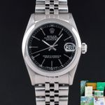 Rolex Datejust 31 68240 (1995) - Zwart wijzerplaat 31mm Staal (1/8)