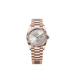 Rolex Day-Date 36 128235 (2025) - Silver dial 36 mm Rose Gold case (1/1)
