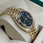 Rolex Day-Date 36 128238 (2024) - Groen wijzerplaat 36mm Geelgoud (3/8)