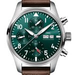IWC Pilot Chronograph IW388103 (2026) - Groen wijzerplaat 41mm Staal (1/5)