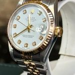 Rolex Datejust 31 68273 (1993) - White dial 31 mm Gold/Steel case (5/8)