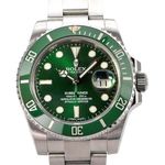 Rolex Submariner Date 116610LV (2015) - Groen wijzerplaat 40mm Staal (1/8)
