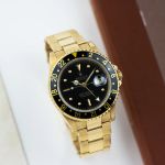 Rolex GMT-Master 16758 (1983) - Zwart wijzerplaat 40mm Geelgoud (1/8)