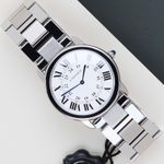 Cartier Ronde Solo de Cartier W6701005 (2014) - Zilver wijzerplaat 36mm Staal (1/8)